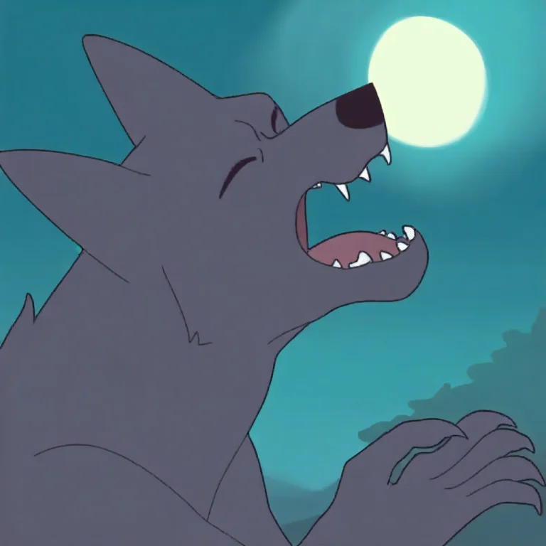 Solo, Werewolf-mwl, Dark Gray Fur, Black Nose, Closed Eyes,...