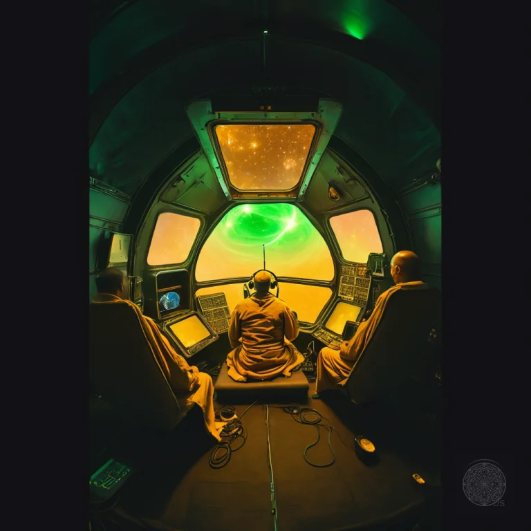 Solitary Ascetic Monk Meditating In Serene Lotus Posture Ins...