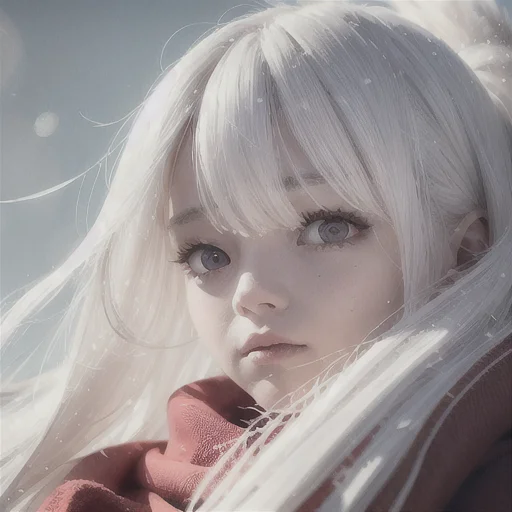 Best Quality, Masterpiece, White Hair,detailed, Red Eyes, Wi...