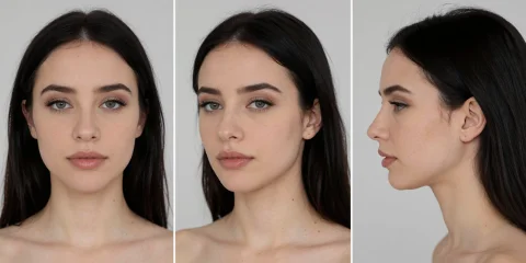 Character Reference Sheet, One Horizontal Sheet With Three C... — Stable Diffusion AI Prompt: Character reference sheet, one horizontal sheet with three close-up head-and-sho...