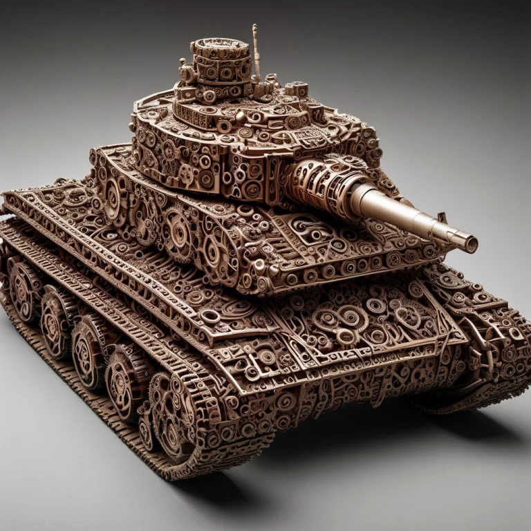 Battle Tank Made Of Gears