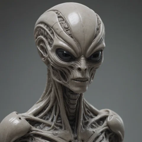 Biomechanical Alien Sculpture1.3, H.r. Giger Inspired, Organ... — Stable Diffusion AI Prompt: (biomechanical alien sculpture:1.3), H.R. Giger inspired, organic, alien, creatu...