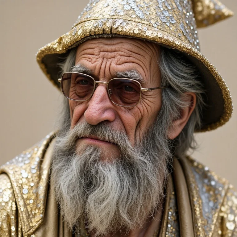Astromike, Wizard, Realistic, Solo, Male Focus, Profile Face...