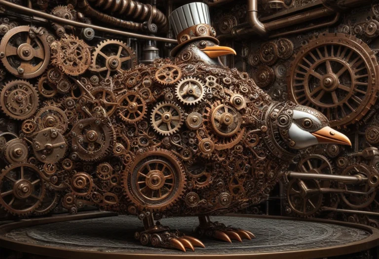 Gearstyle, An Absurdly Detailed Penguin Entirely Constructed...