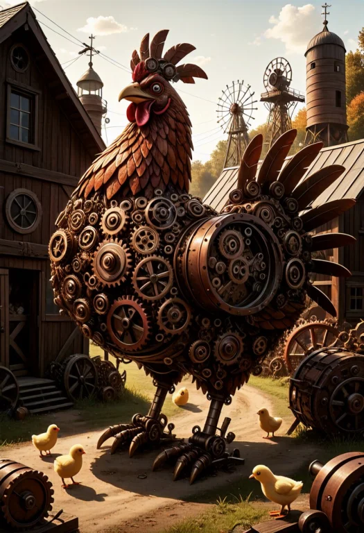 Masterpiece, Best Quality, Hilarious Cinematic Steampunk Far...