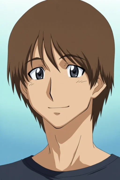 Tsutomu Katsuragi, Anime Coloring, Lover In Law, 1boy, Brown...