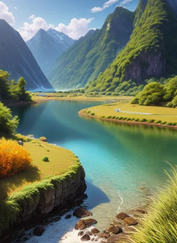 Landscape,water,extremely Detailed Cg Unity 8k Wallpaper, Mo... — Stable Diffusion AI Prompt: landscape,water,(extremely detailed CG unity 8k wallpaper), most beautiful artwo...