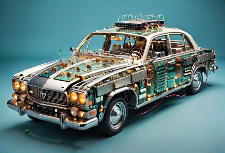 Car Made Out Of Transistors , Looks Beautiful And Aesthetic,...