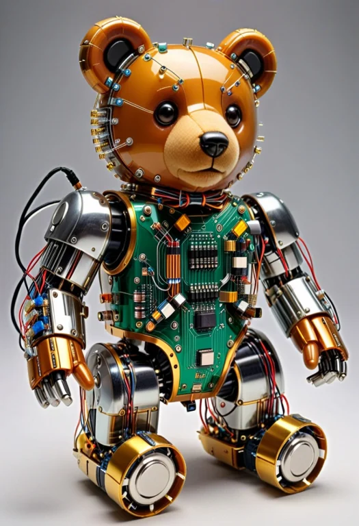Teddy Bear Made Of Transistors