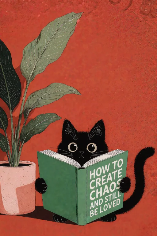 A Charming, Whimsical Digital Illustration In A Modern Graph...