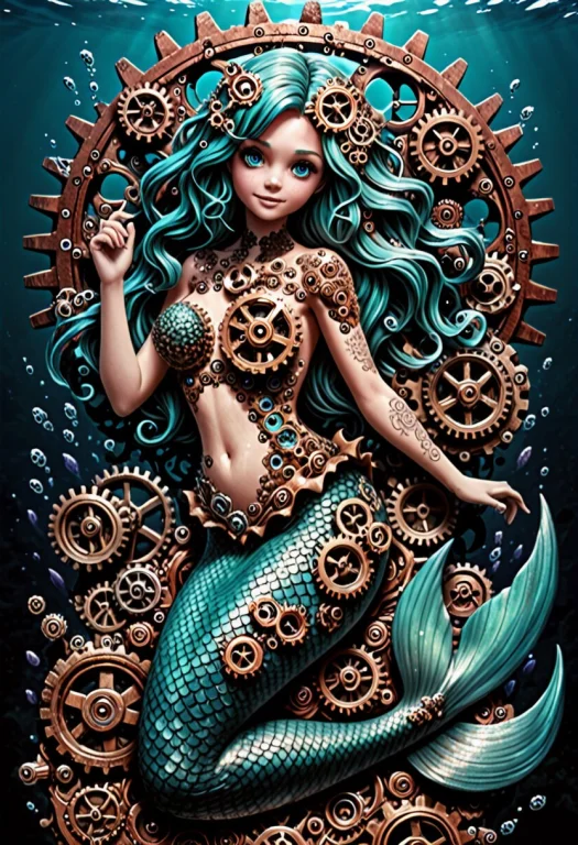 Mermaid Made From Gears