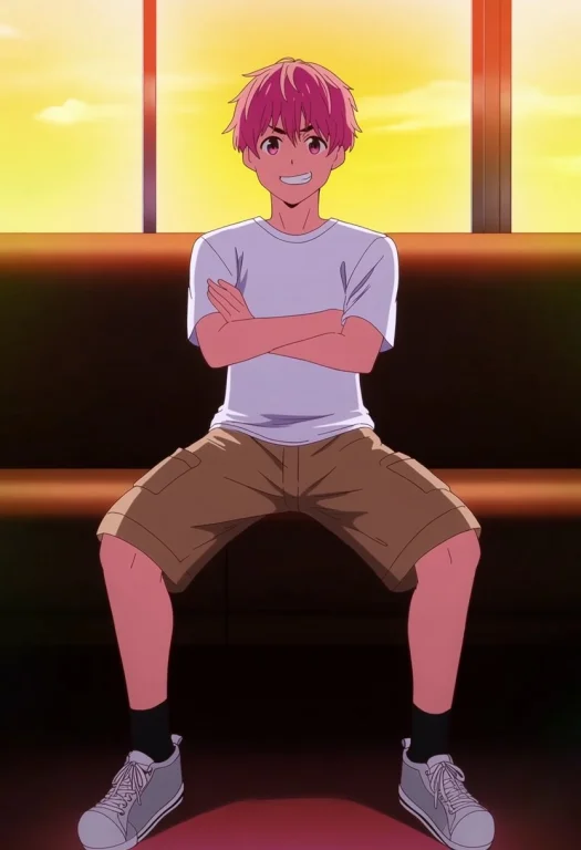 Sumi Sakurasawa, 1boy, Rent A Girlfriend, Short Pink Hair, P...
