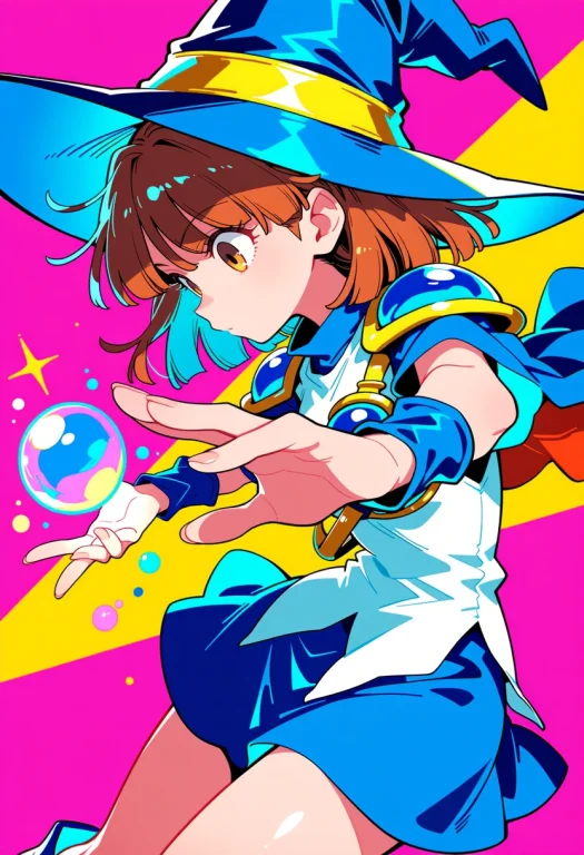 Masterpiece, Digital Anime Illustration In A Bold Pop Art St...