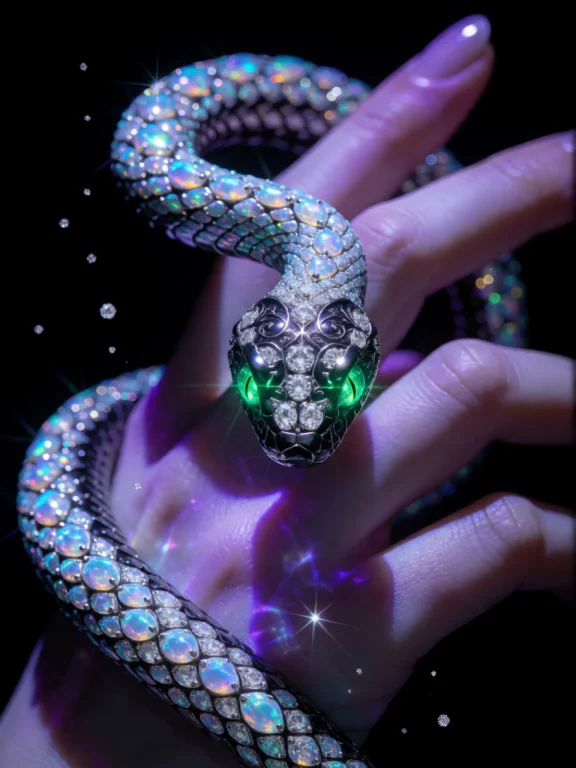 Macro Commercial Jewelry Photography Meets Dark Fantasy. A L...