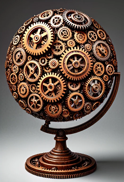 Globe Made From Gears