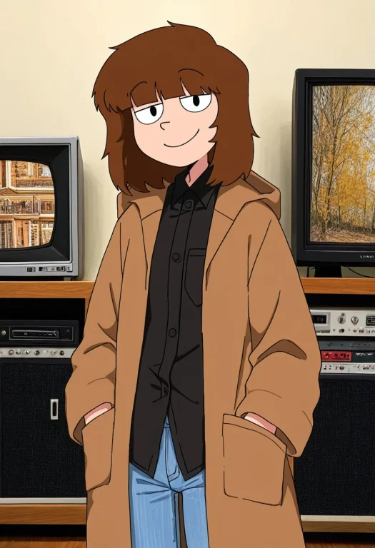 Earlystyle, Oekaki, Aliasing, Break, 1girl, Solo, Brown Hair...