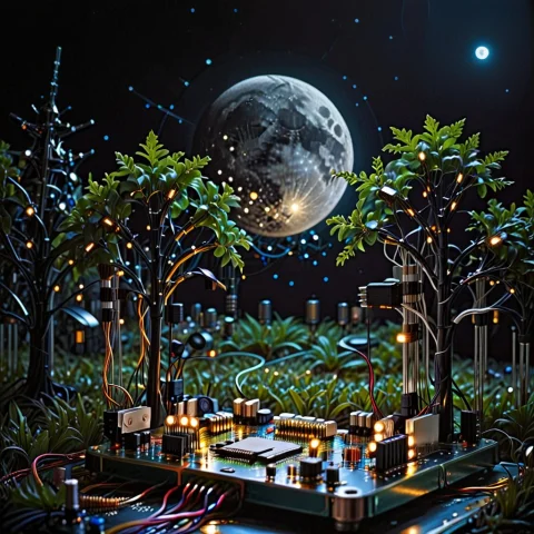Masterpiece, Best Quality, Highly Detailed, A Beautiful Natu... — SDXL AI Prompt: masterpiece, best quality, highly detailed, a beautiful nature scenery of night,...