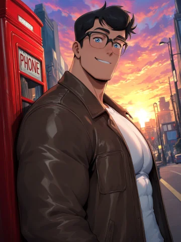 1boy, Clarkkent, My Adventures With Superman, Glasses, Blue... — Stable Diffusion AI Prompt: 1boy, clarkkent, My Adventures with Superman, glasses, blue eyes, black hair, bl...