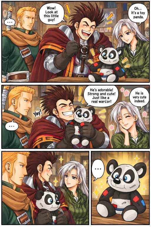 Make Me The Sukoden Western Anime Webcomic 4koma Panels Dead...