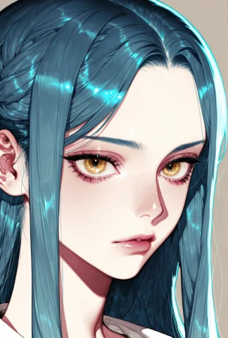 , 1girl,lips, Togawa Sakikoblue Hairgolden Eyesmiddlepartpar... — Stable Diffusion AI Prompt: , 1girl,lips, togawa sakiko，blue hair，golden eyes，middle_part，parted_bangs，...