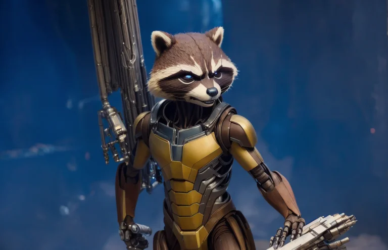 Itrobo2022 Itrobo2022 Rocket Raccoon, Scene From Guardians O...