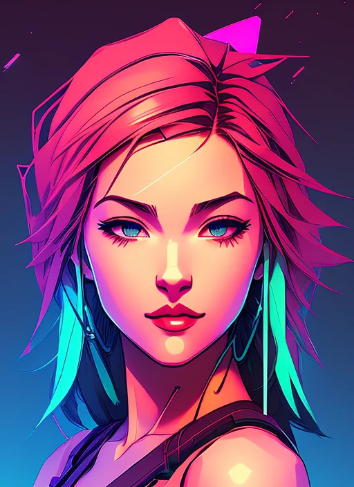 Snthwve Style, Nvinkpunk Closeup Face Portrait Of Sks Person...