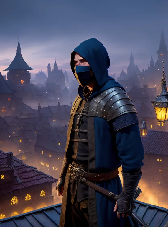 Thief 1.3, Solo1.4, Middle Ages, At Night On The Roof Of A B...