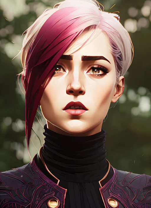 Arcane Style A Stunning Intricate Full Color Portrait Of Sks...