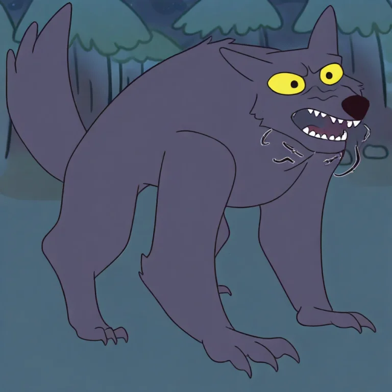 Solo, Werewolf-mwl, Dark Gray Fur, Black Nose, Yellow Eyes,...