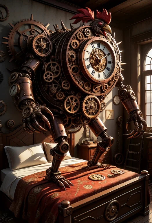 Masterpiece, Best Quality, Absurd Cinematic Steampunk Comedy...