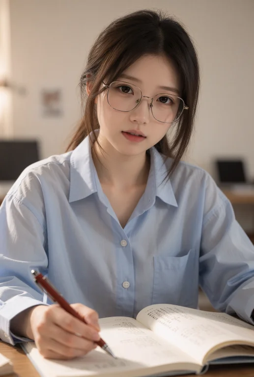 A Realistic Live-action Photograph Of An Adult East Asian Wo...