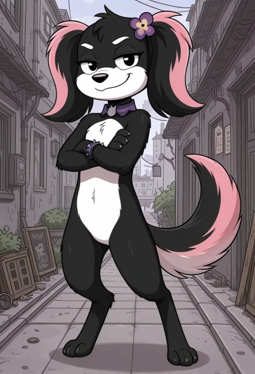 Elviracc, Solo, 1girl, Anthro, Female Furry, Dog, Dog Girl,...