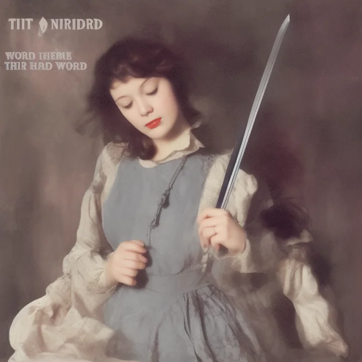 Girl In Hand Sword Look Forward, Albumcover Style Lorabondag...