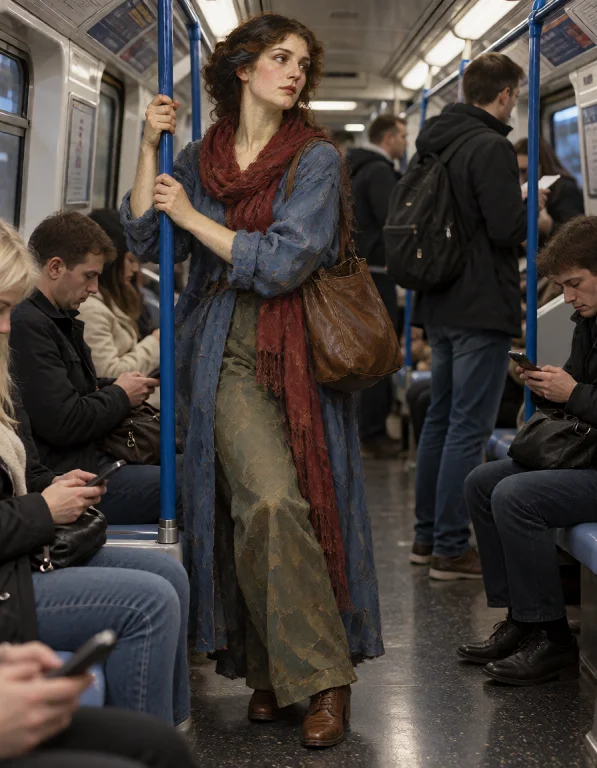 Lorakreapaintedmuse1an Adult White Woman Portrayed As A Pre-...