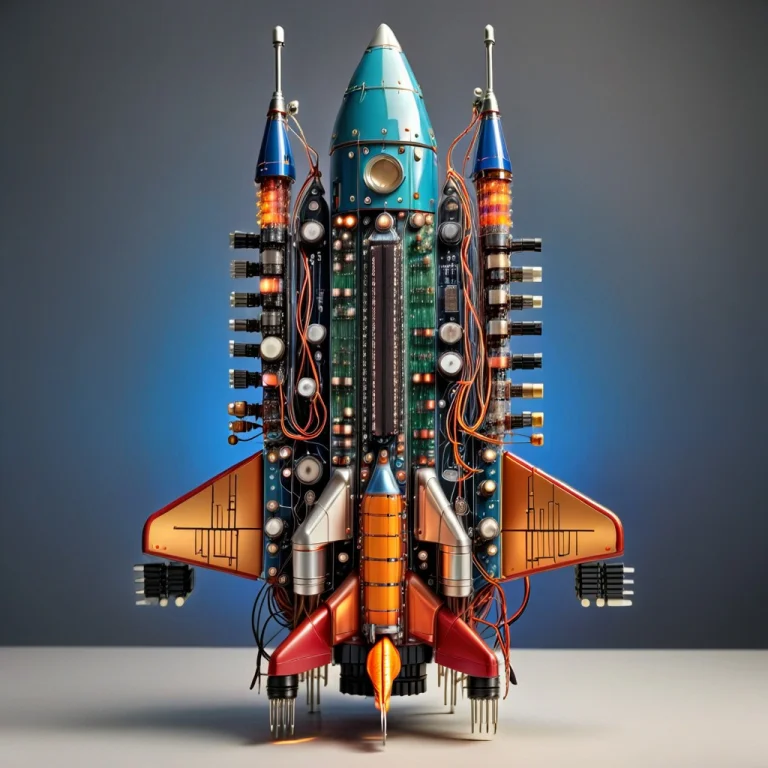 Transistors, A Massive Space Rocket Completely Constructed F...