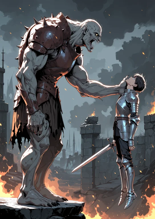 An Anime Masterpiece In A Brutal Dark Fantasy Manhwa Style,c...