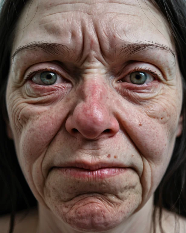 A Close Portrait Of An Ugly Womans Face Loramakeupv1-1