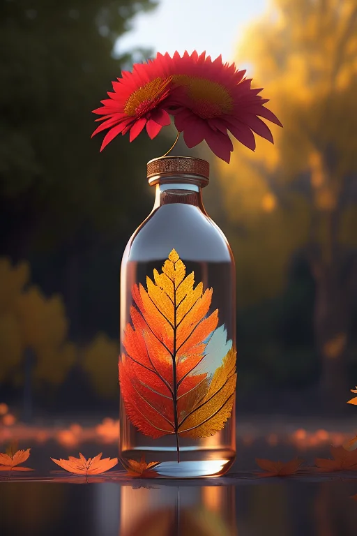 Dreamlikeart Tree In A Bottle, Fluffy, Realistic, Photo, Can...