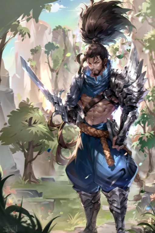 Yasuo, League Of Legends, Yasuoleagueoflegends, 1boy, Weapon...
