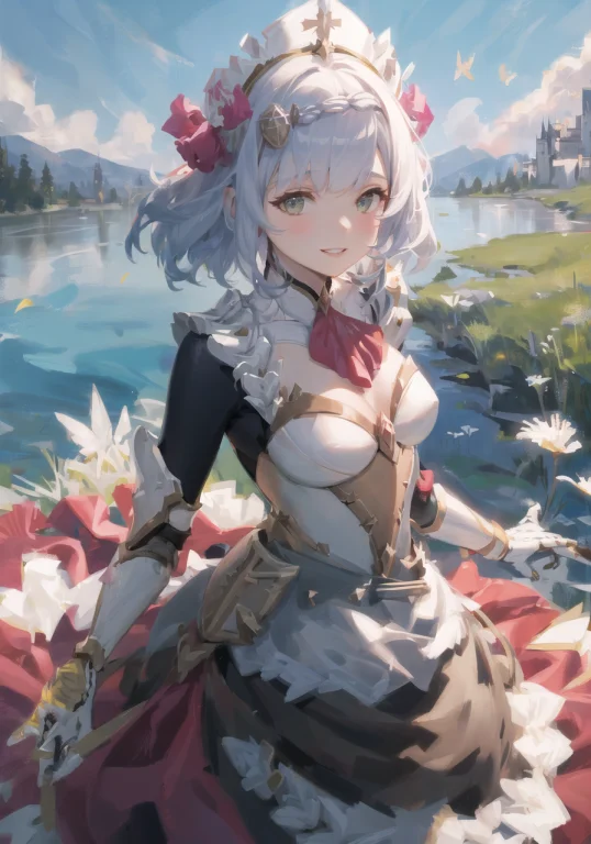 Masterpiece, Best Quality, 1girl, Solo, Armor, Noelle Genshi...