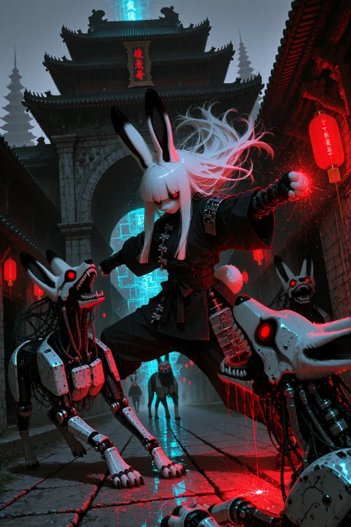 Emma, Adult Anthropomorphic Bunny Woman With An Athletic Bui...