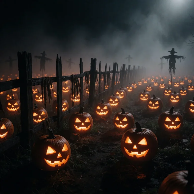 Cinematic Dark Fantasy Photography, A Sprawling Field Of Hun...