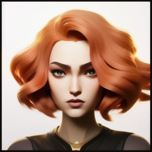 Attractive Redead Woman With Wavy Hair And Freckles, Arcanes...