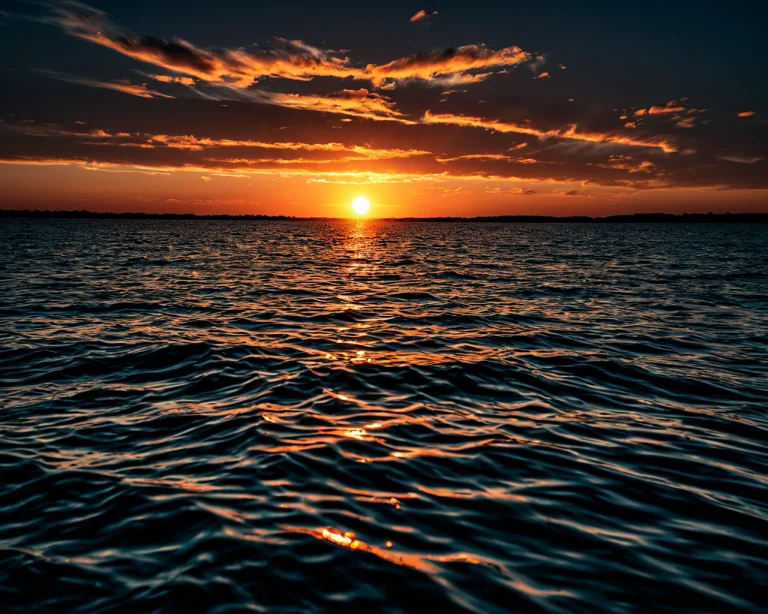 A Photo Of A Sunset Over Water Loraamateurv1-2
