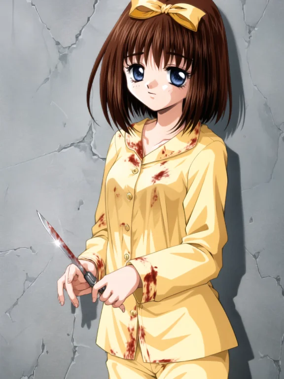 Nakura Yui, 1girl, Solo, Looking At Viewer, Short Hair, Blue...