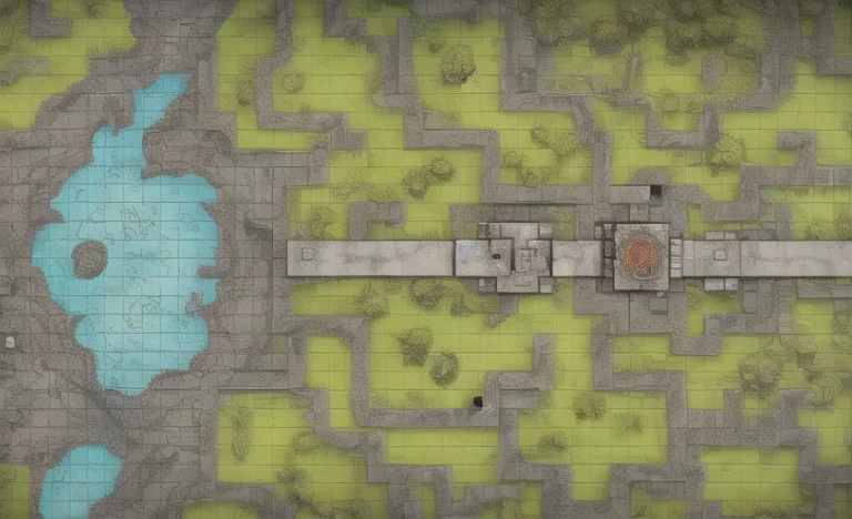 2d Dnd Battlemap, Cave, Radar-topview Biome-radar-topview Ca...