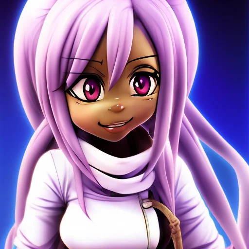 African Anime Looney-anime Black-waifu Musume Fanart, Natura...