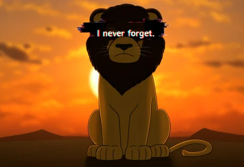 Cartoon Style, Lion, Lion Ears, Lion Tail, Whiskers, Wide Sh... — Stable Diffusion AI Prompt: cartoon style, lion, lion ears, lion tail, whiskers, wide shot, half-closed eyes...