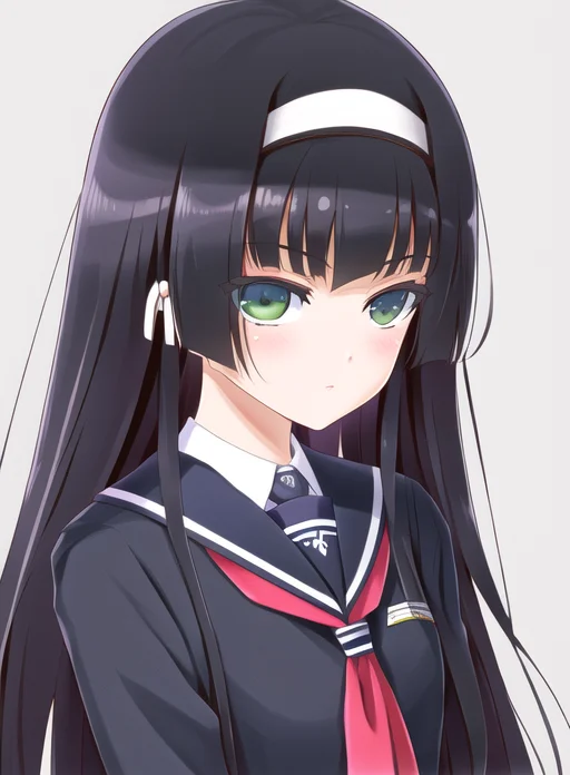 Masterpiece, High Quality, 8k, Hair Band, School Uniform