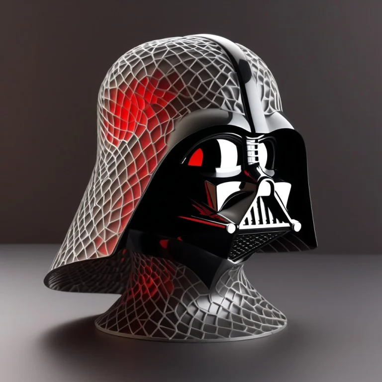 Mathematical Gyroid Structure, Darth Vader Made Of Gyroid Su...